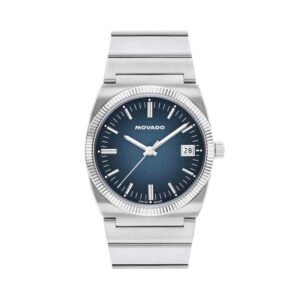 Movado Heritage Ondoplan Quartz Blue Dial Men's Watch 3650215