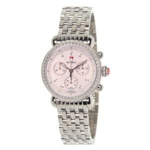 Michele CSX Chronograph Quartz Diamond Lilac Dial Ladies Watch MWW03C000521