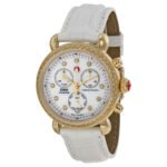 Michele Signature CSX Mother of Pearl Dial Leather Ladies Watch MWW03M000142