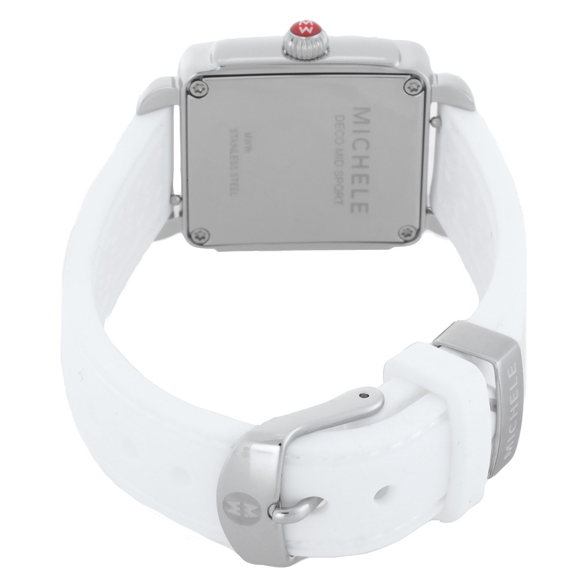 Michele Deco Sport Mid Quartz White Dial Ladies Watch MWW06H000007 - Image 2