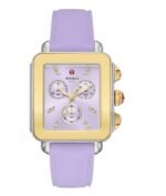 Michele Deco Sport Chronograph Automatic Purple Dial Ladies Watch MWW06K000061