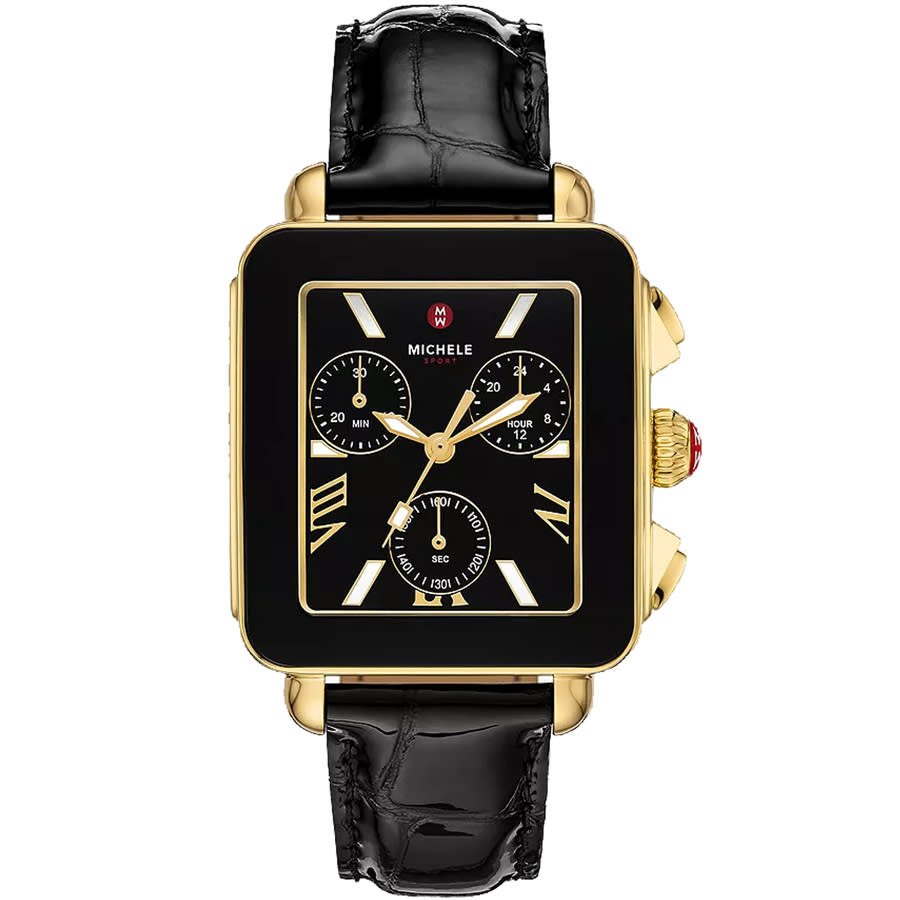 Michele Deco Sport Black Dial Ladies Watch MWW06K000070
