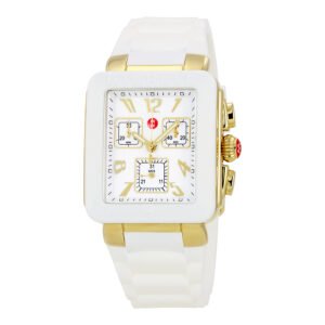 Michele Park Jelly Bean White Dial Ladies Watch MWW06L000013
