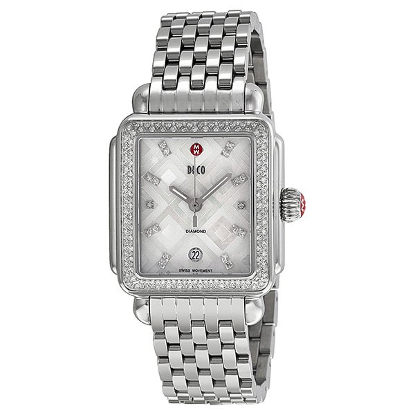 Michele Deco Diamond Geometric Mosaic Ladies Watch MWW06T000069