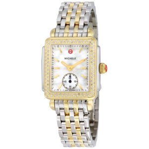 Michele Deco 16 White Mother of Pearl Dial Ladies Watch MWW06V000023