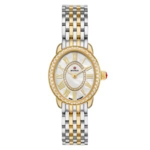 Michele Serein Oval Quartz Diamond Mother of Pearl Dial Ladies Watch MWW21H000002