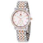 Michele Gracile White Mother of Pearl Dial Ladies Watch MWW26A000005