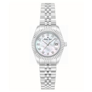 Mathey-Tissot Quartz White Mother of Pearl Dial Ladies Watch H250955A-E