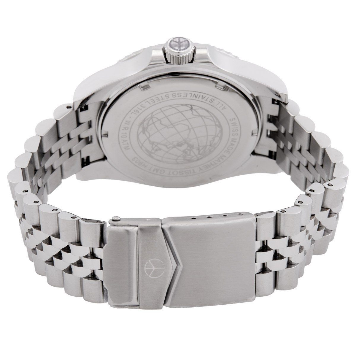 Mathey-Tissot Mathy Vintage GMT Black Dial Batman Bezel Men's Watch H903ANB - Image 3
