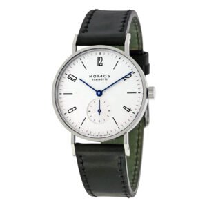 NOMOS Tangente Galvanized White Dial Black Leather Men's Watch 101