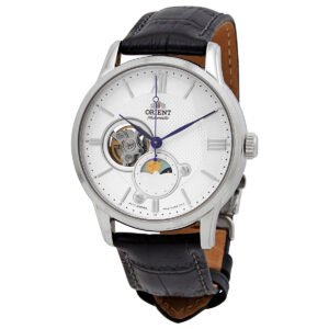 Orient Sun & Moon Automatic Silver Dial Men's Watch RA-AS0011S10B