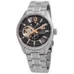 Orient Star Automatic Black Open Heart Dial Men's Watch RE-AV0004N00B