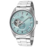 Contemporary Small Seconds Semi Skeleton 40mm Turquoise Dial Men's Automatic Watch RA-AR0009L