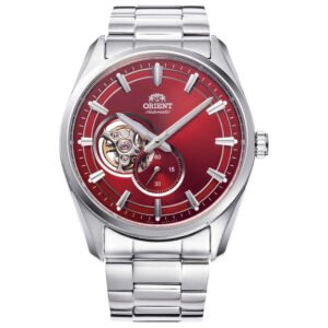 Contemporary Small Seconds Semi Skeleton 40mm Red Dial Men's Automatic Watch RA-AR0010R