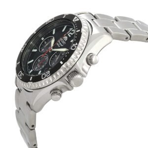 ORIENT Sports Solar Powered Chronograph Black Dial Men's Watch RA-TX0202B10B