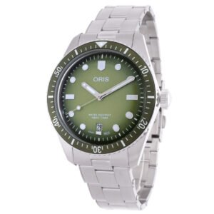 Divers Sixty-Five Automatic Green Dial Men's Watch 01 733 7707 4057-07 8 20 18 - luxury watch