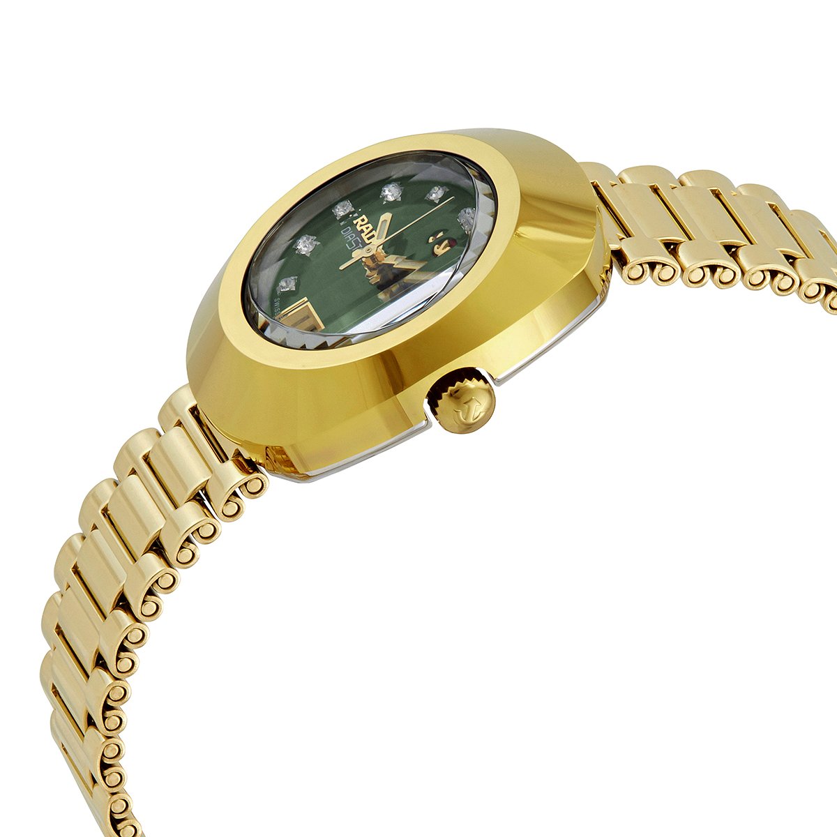 Rado The Original Automatic Diamond Green Dial Ladies Watch R12416533 - Image 2