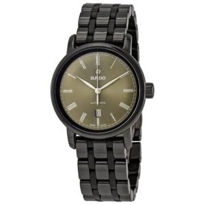 Rado DiaMaster Automatic Olive Green Dial Ladies Watch R14043112
