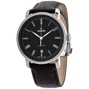 Rado DiaMaster Automatic Black Dial Men's Leather Watch R14806156