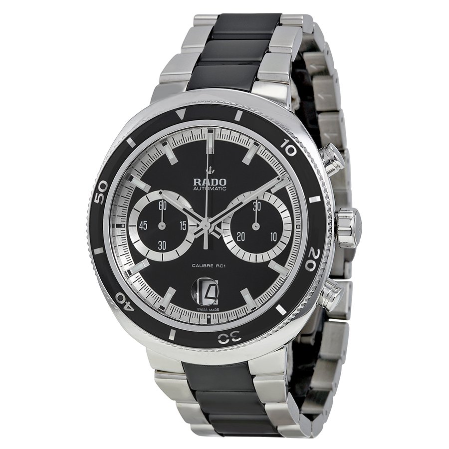 Rado D-Star Automatic Chronograph Black Dial Stainless Steel with Black Ceramic Men's Watch R15965152