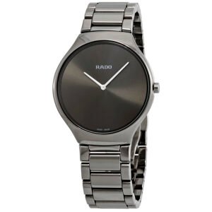 Rado True Thinline Grey Dial Men's Ceramic Watch R27955122