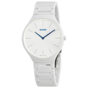 Rado True White Dial White Ceramic Ladies Watch R27957022