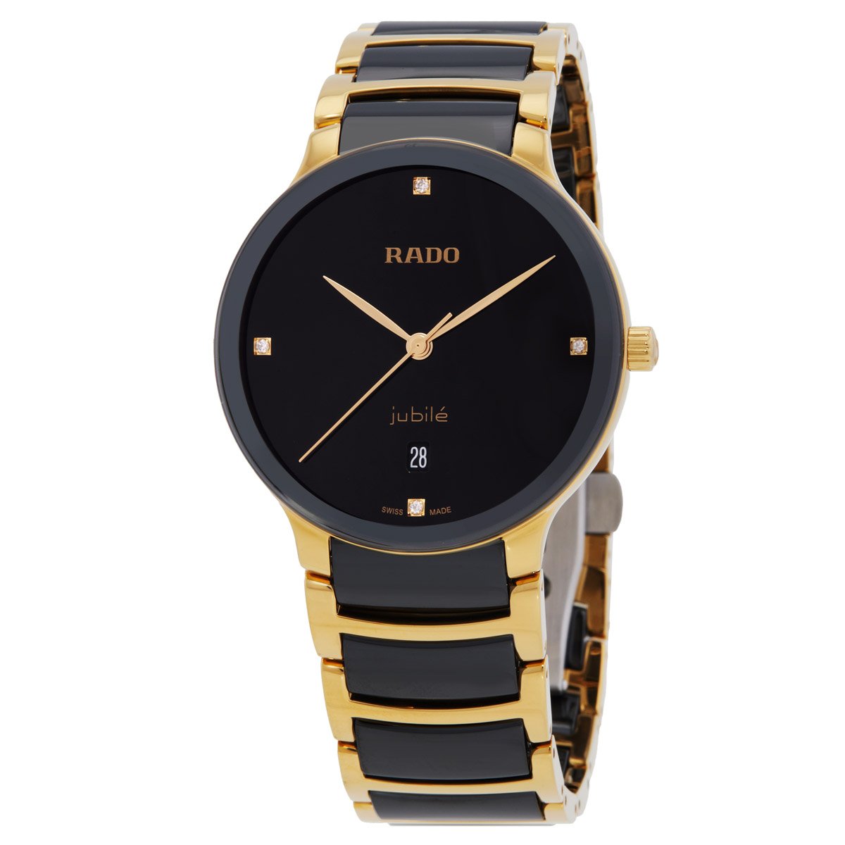 Rado Centrix Diamonds Quartz Black Dial Unisex Watch R30022712