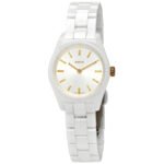 Rado Specchio Silver Dial White Ceramos Ladies Watch R31509112