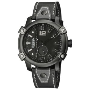 Weeksville 46mm Black Dial Men's Quartz Watch RB121-6071
