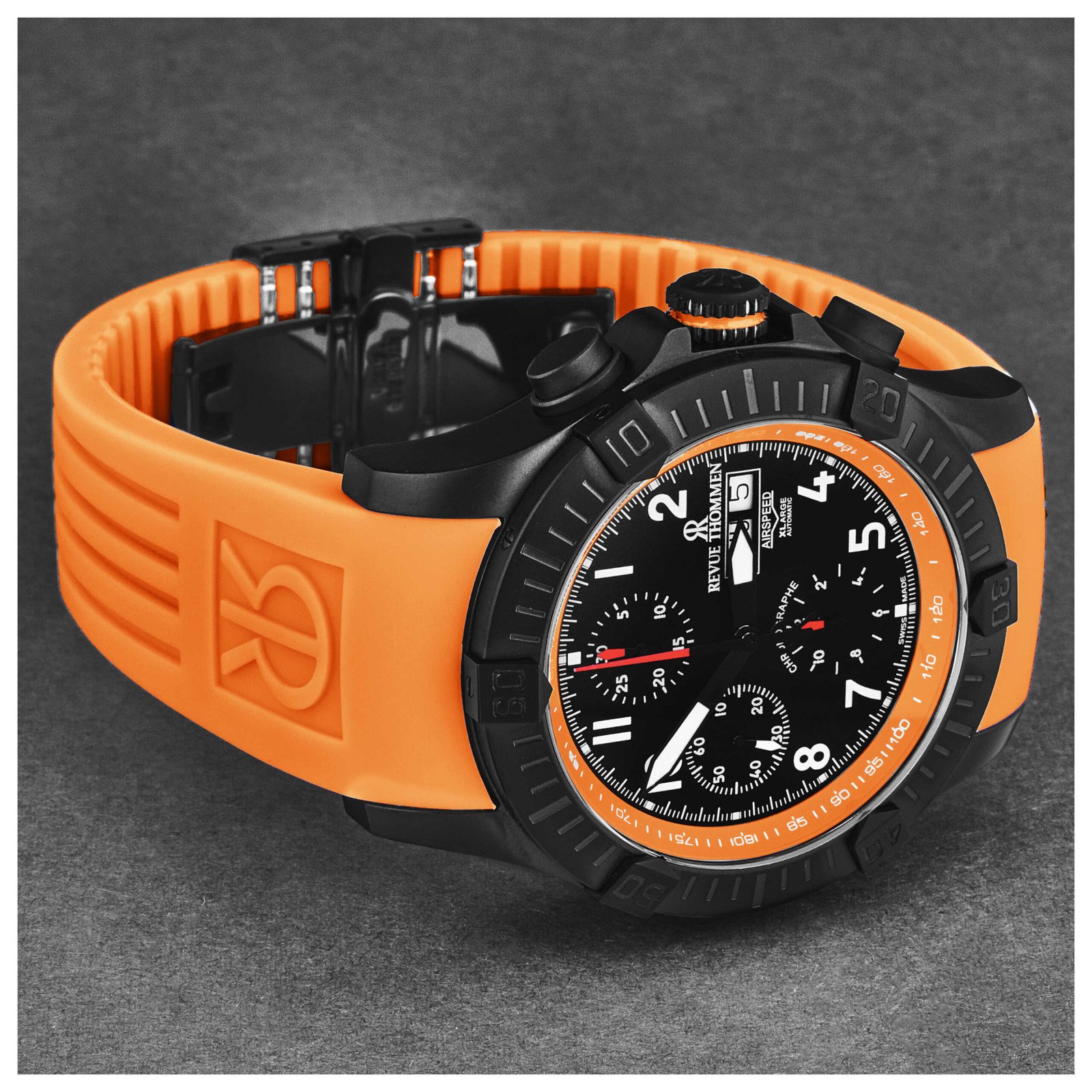 Air Speed 43.5mm Black Dial Men's Automatic Watch 16071.6779 - Image 2