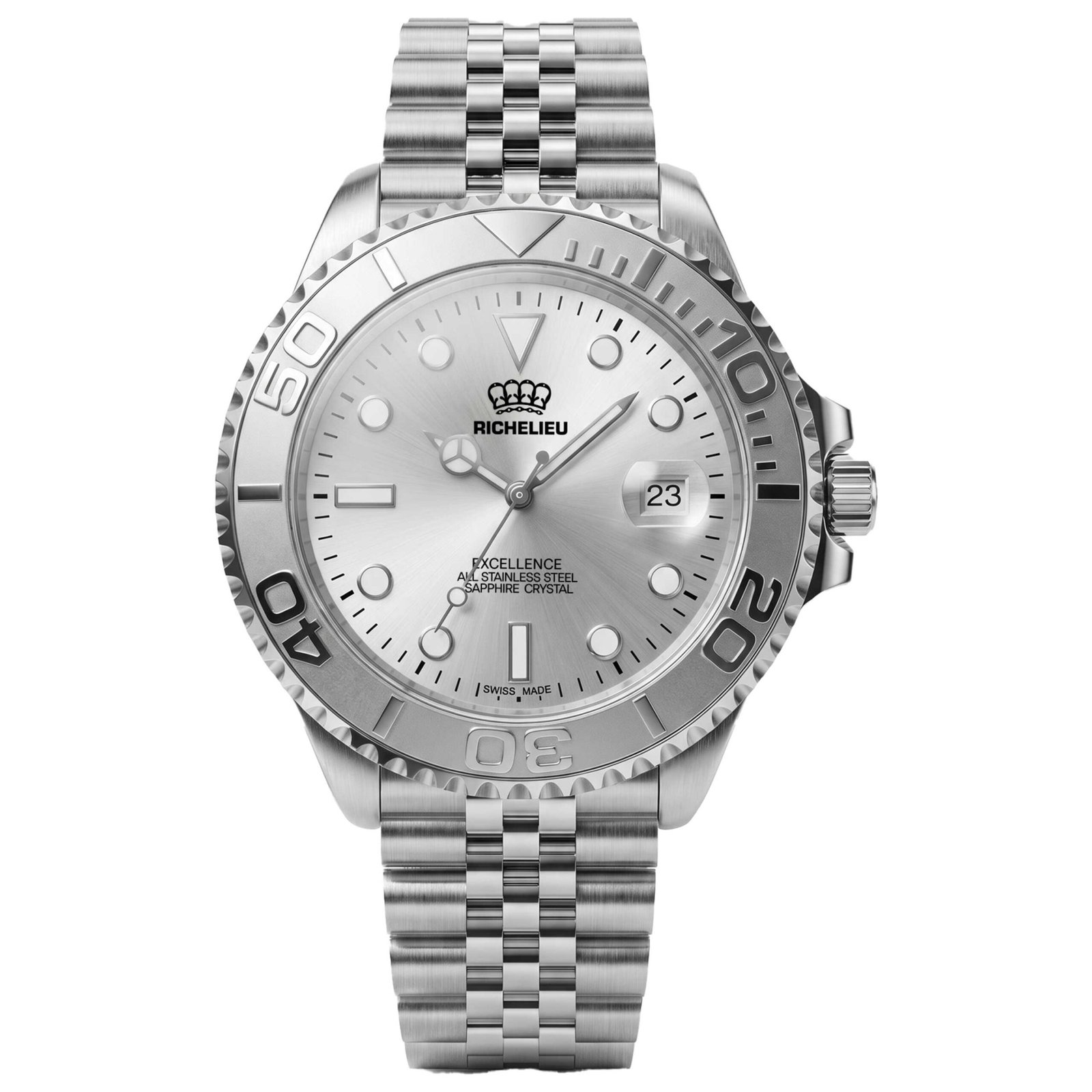 Classic 43mm Silver Dial Men's Automatic Watch MRI-25YA43-83-911