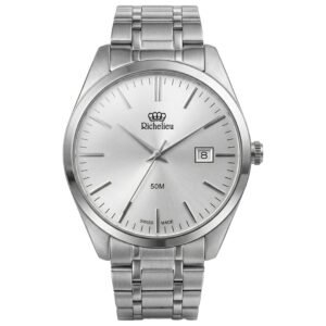 Classic 42mm Silver Dial Men's Quartz Watch MRI-5005M-03-911