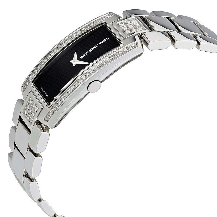 Raymond Weil Shine Black Dial Diamond Ladies Watch 1500-ST-22000 - Image 2