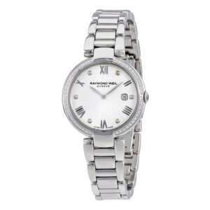 Raymond Weil Shine Silver Dial Diamond Ladies Watch 1600-STS-00618