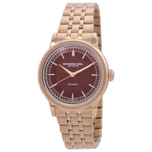 Raymond Weil Millesime Automatic Burgundy Dial Ladies Watch 2125-P5-45001