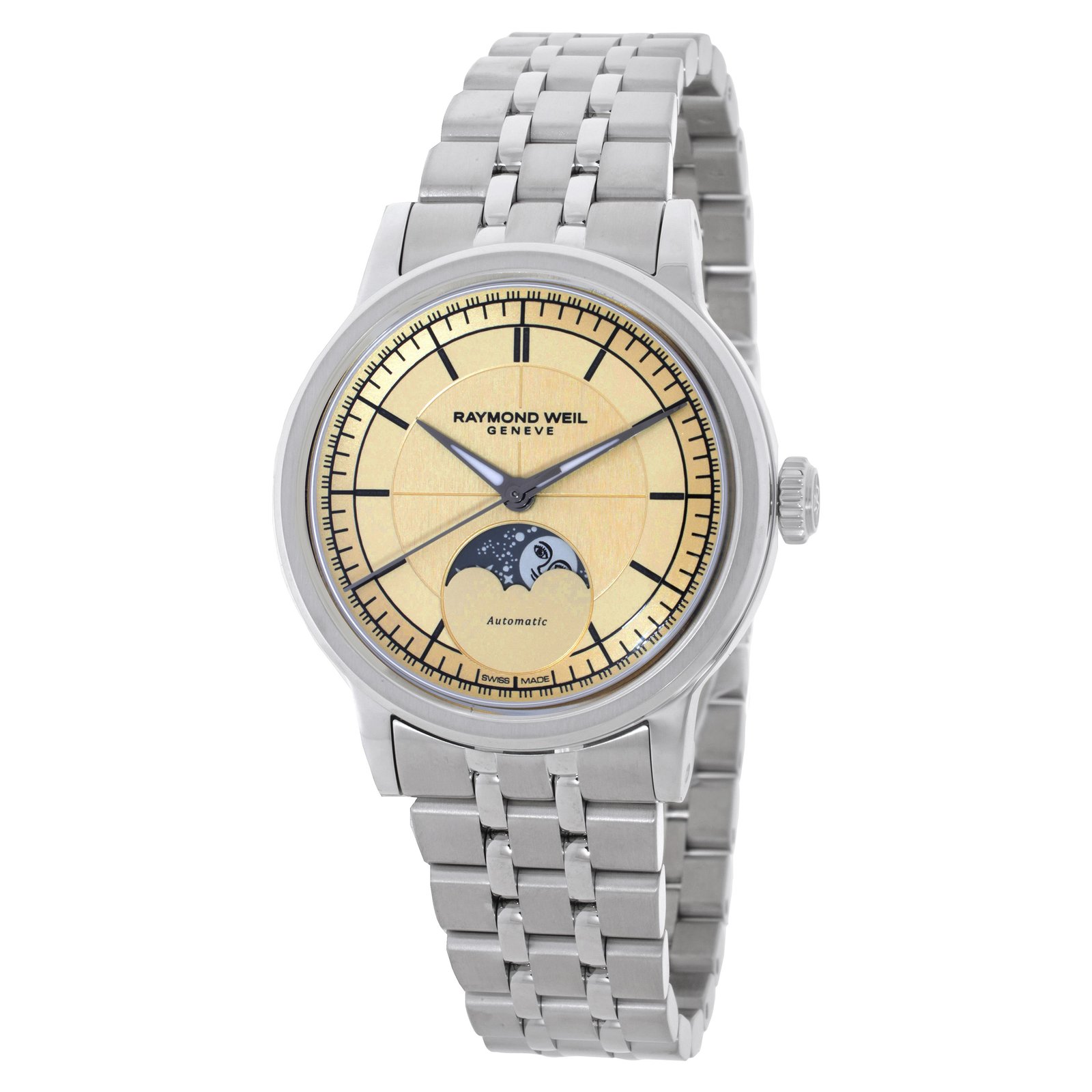 Raymond Weil Millesime Automatic Moon Phase Watch 2145-ST-10001