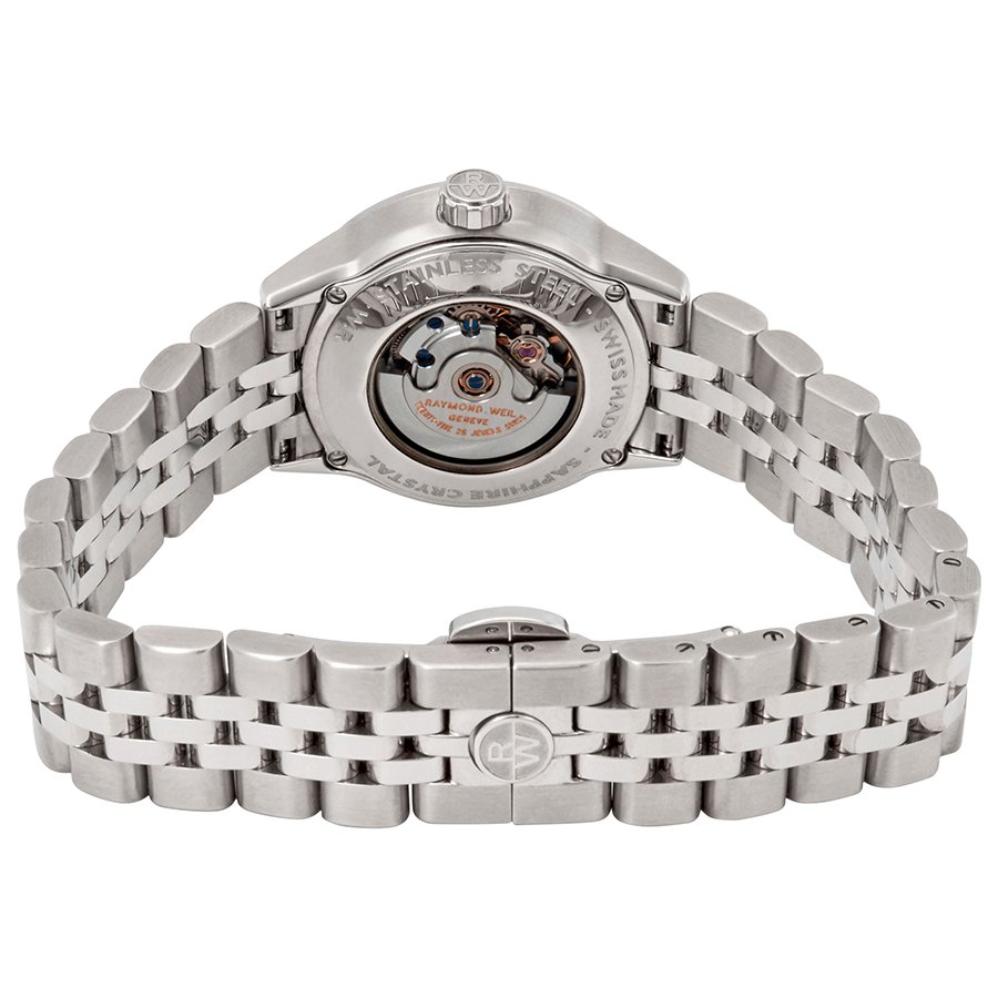 Raymond Weil Freelancer Automatic Mother of Pearl Diamond Dial Ladies Watch 2430-STS-97081 - Image 3