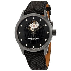 Raymond Weil Freelancer Automatic Black  Diamond Dial Ladies Watch 2750-BK-20181
