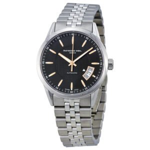 Raymond Weil Freelancer Automatic Black Dial Stainless Steel Men's Watch 2770-ST5-20021