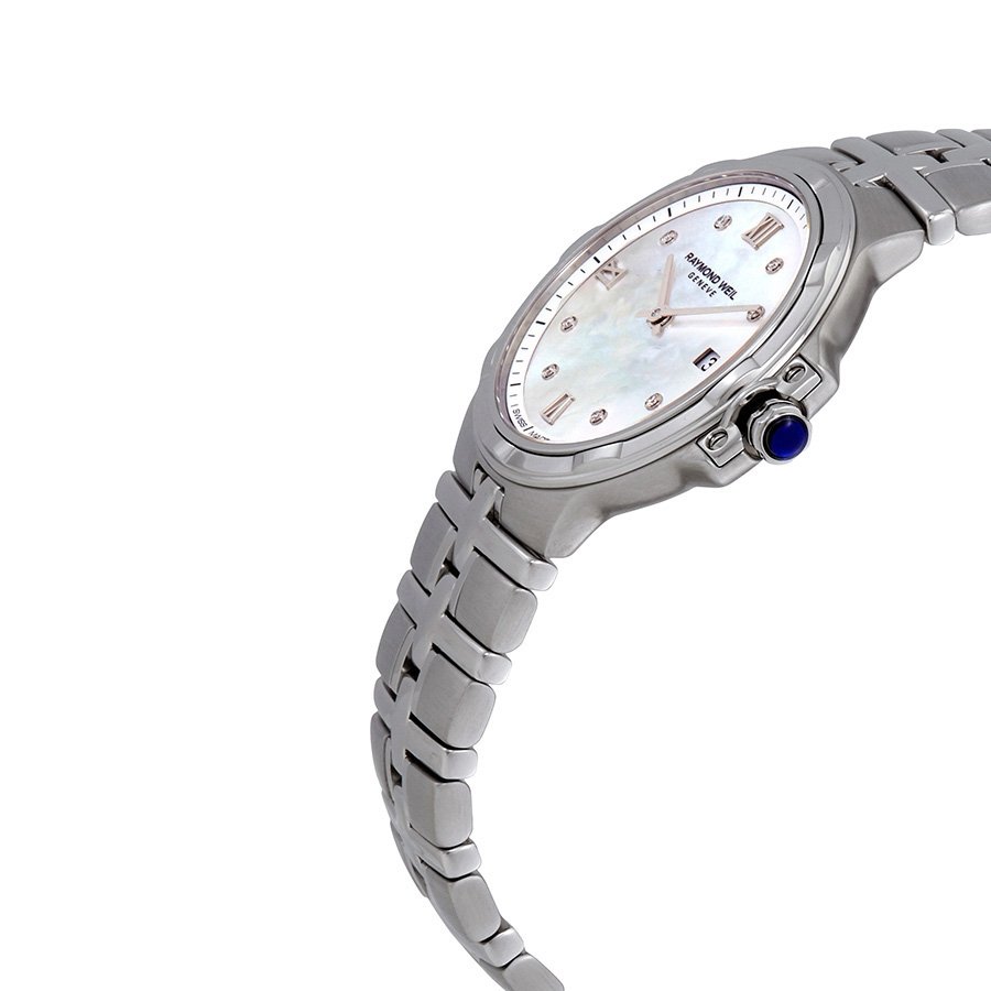 Raymond Weil Parsifal Diamond Silver Mother of Peal Dial Ladies Watch 5180-ST-00995 - Image 2