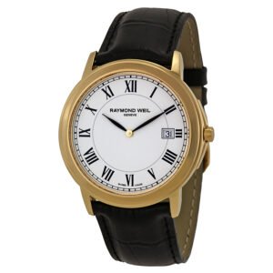 Raymond Weil Tradition White Dial Gold-Plated Men's Watch 54661-PC-00300