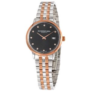 Raymond Weil Toccata Quartz Diamond Black Dial Ladies Watch 5985-SP5-20081