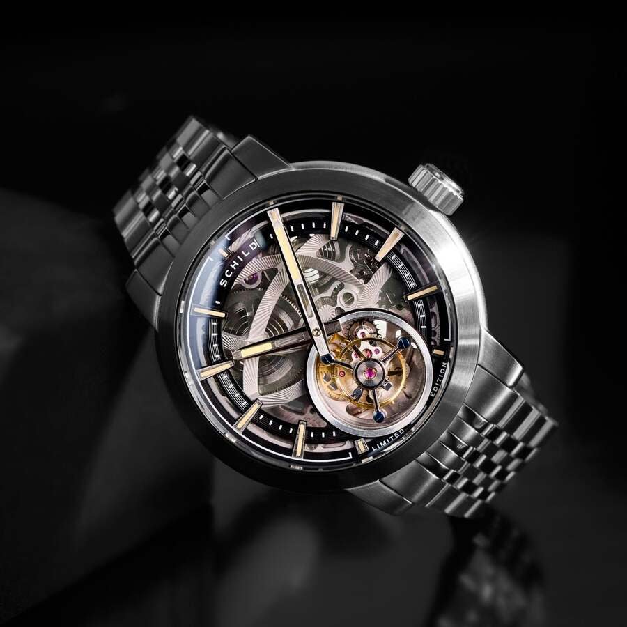 Heinrich Black Dial Men's Watch SC-1006-11 - luxury watch