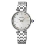 Seiko Quartz Diamond Mother of Pearl Dial Ladies Watch HGH005P1