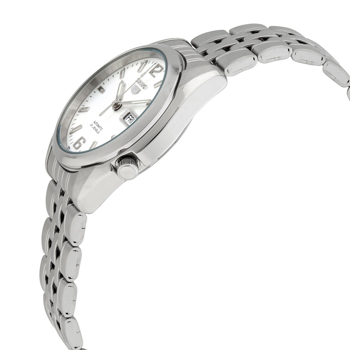 Seiko Series 5 Automatic White Dial Men's Watch SNK385K1 - Image 2