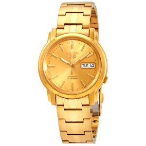 Seiko Series 5 Automatic Gold Dial Men's Watch SNKK76