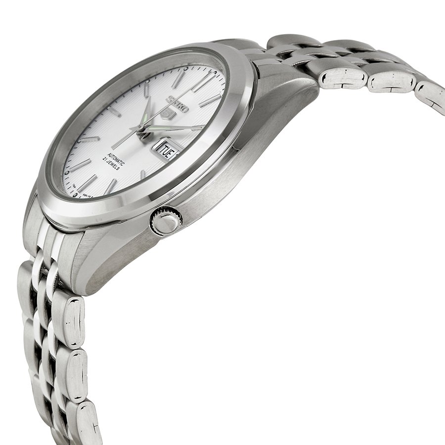 Seiko 5 Automatic Silver Dial Men's Watch SNKL15 - Image 2