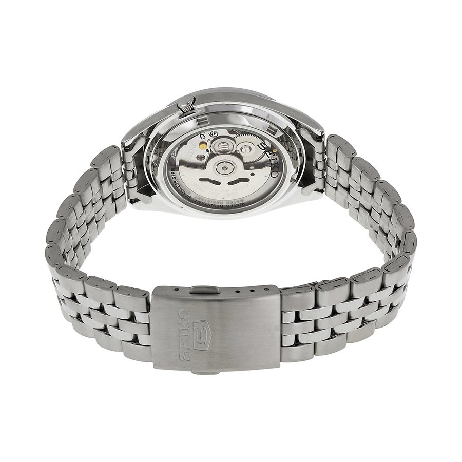 Seiko 5 Automatic Silver Dial Men's Watch SNKL15 - Image 3
