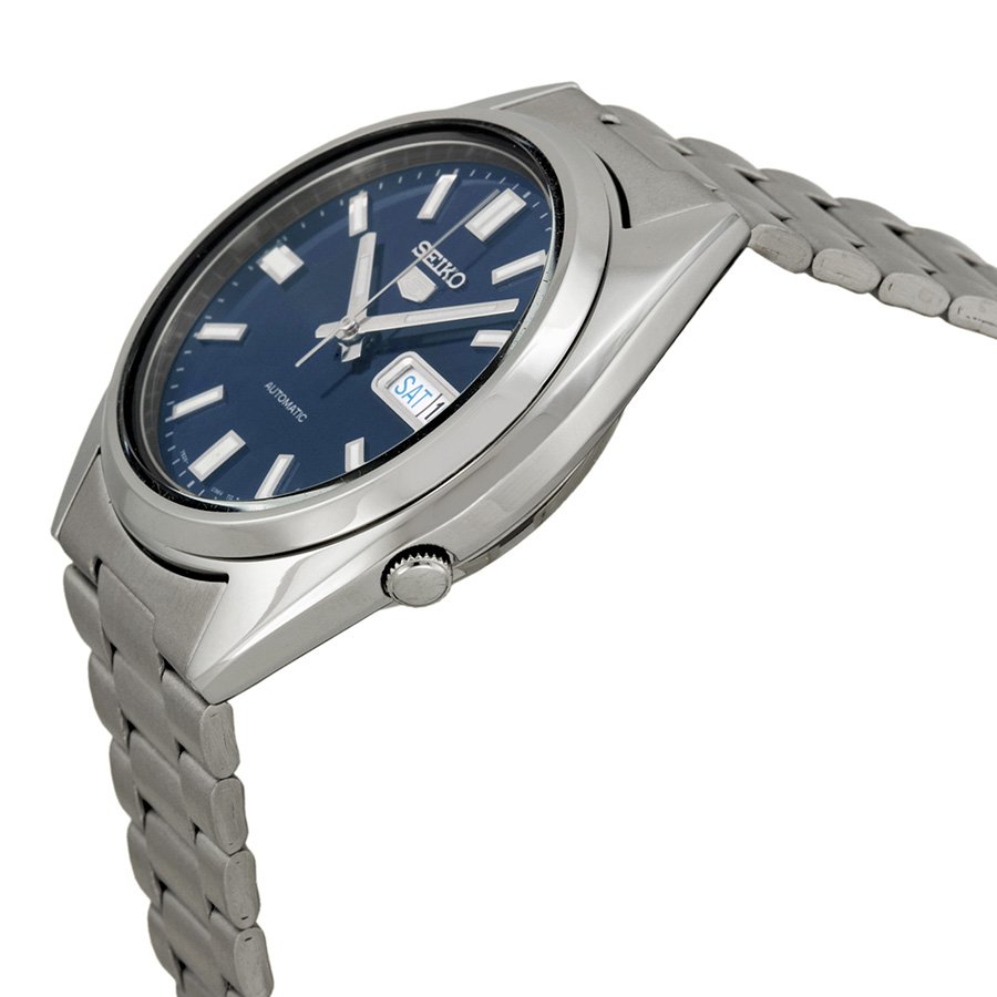 Seiko 5 Automatic Blue Dial Stainless Steel Men's Watch SNXS77 - Image 2