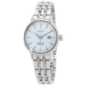 Seiko Presage Automatic Diamond Blue Dial Ladies Watch SRE007J1